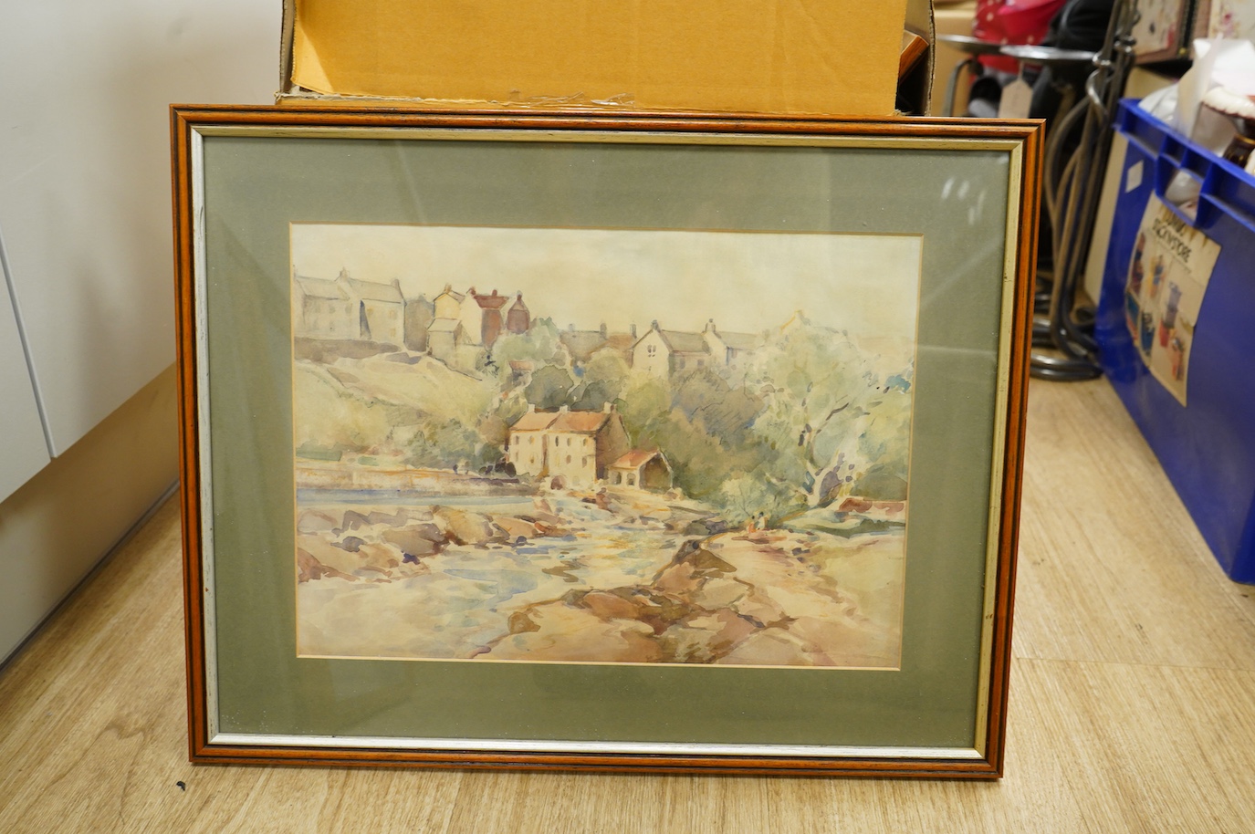 John Brown Harrison (1876-1958), Yorkshire Dales villages and landscapes, seven watercolours, largest 27 x 37cm